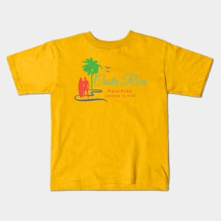 Costa Rica – Pura Vida – Surfing Is Life Kids T-Shirt